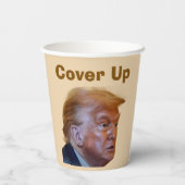 Trump/Cover Up Paper Cup Papieren Bekers (Achterkant)