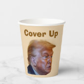 Trump/Cover Up Paper Cup Papieren Bekers (Voorkant)
