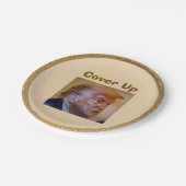 Trump/Cover Up Paper Plate Papieren Bordje (Gekanteld)