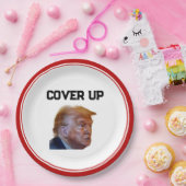 Trump Cover Up Paper Plate Papieren Bordje (Feest)