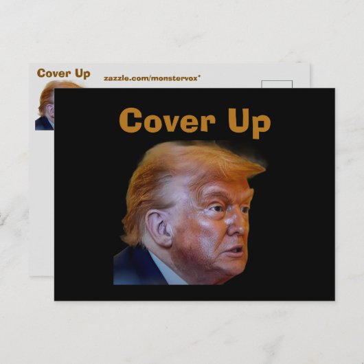 Trump/Cover Up Postcard Briefkaart (Voorkant / Achterkant)