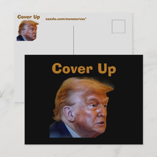 Trump/ Cover Up Postkaart (Voorkant / Achterkant)