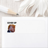 Trump Cover Up Retouradreslabel Etiket (Insitu)