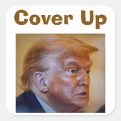 Trump/Cover Up Sticker (Voorkant)