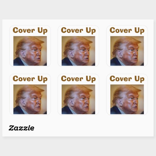 Trump/Cover Up Sticker (Vel)