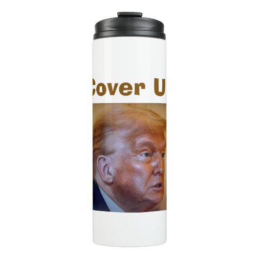 Trump/Cover Up Thermal Tumbler Thermosbeker (Voorkant)