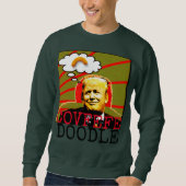 Trump Covfefe Doodle Ugly met kerstkeuken Trui (Voorkant)