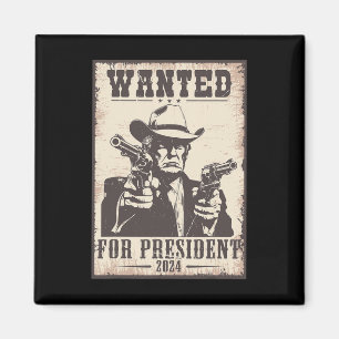 Trump Cowboy gezocht voor de VS. President 2024 Magneet