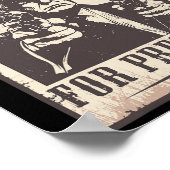 Trump Cowboy gezocht voor de VS. President 2024 Poster (Hoek)