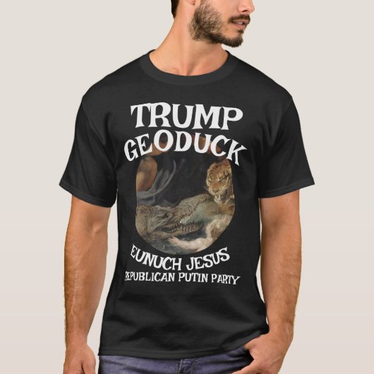 Trump Crocodile Jesus Republican Pee Party T-shirt (Voorkant)