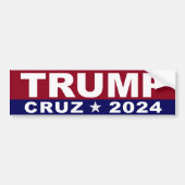 Trump Cruz 2024 Bumpersticker (Voorkant)