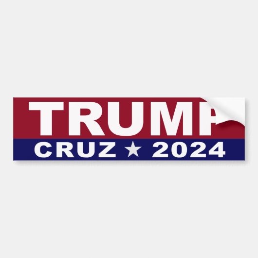 Trump Cruz 2024 Bumpersticker (Voorkant)