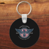 Trump Crypto Capital Amerikaanse strategische cryp Sleutelhanger (Voorkant)