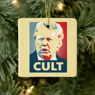 Trump Cult Keramisch Ornament