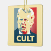 Trump Cult Keramisch Ornament (Links)