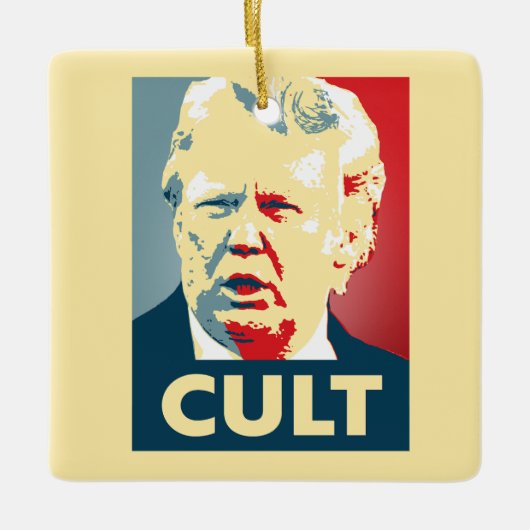 Trump Cult Keramisch Ornament (Voorkant)
