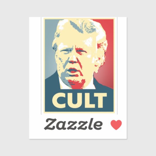 Trump-cultus Sticker (Vel)