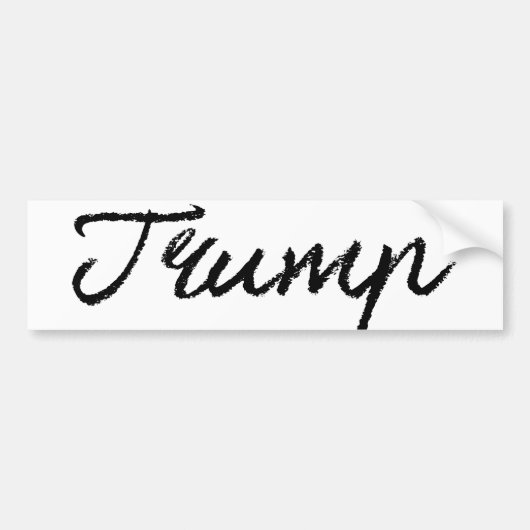 Trump Cursieve Handtekening - png.nl Bumpersticker (Voorkant)