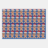 Trump Custom Face Foto Gingerbread Xmas Inpakpapier Vel (Voorkant 3)