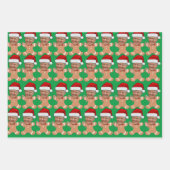 Trump Custom Face Foto Gingerbread Xmas Inpakpapier Vel (Voorkant)