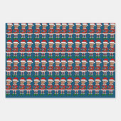 Trump Custom Gezicht foto Elf Kerstmis Grappige Tr Inpakpapier Vel (Voorkant 2)