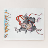Trump daalt af in de Fiery Pit Jig Saw-puzzel Legpuzzel (Horizontaal)