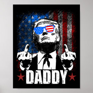 Trump Daddy 2025 Officieel Trump Daddy Grappig 3 Poster