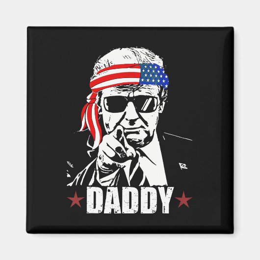 Trump Daddy 2025 Officieel Trump Daddy Grappig Magneet (Voorkant)