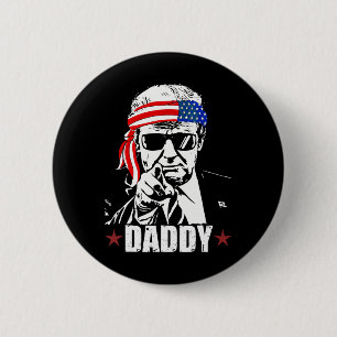 Trump Daddy 2025 Officieel Trump Daddy Grappig Ronde Button 5,7 Cm