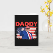 Trump Daddy 2025 President 1 Kaart (Gele Bloem)