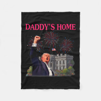 Trump Daddy's Home Bye Joe Biden stopt met hardlop Fleece Deken