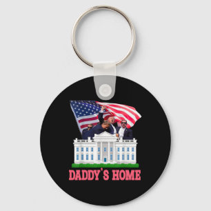 Trump Daddy's Home Bye Joe Biden stopt met hardlop Sleutelhanger