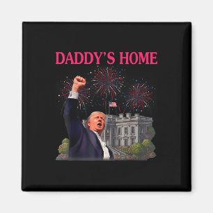 Trump Daddys Home Bye Joe Biden stopt met hardlope Magneet
