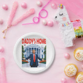 Trump Daddys Home Papieren Bordje (Feest)