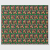 Trump Daddys Home | Trump Leopard Green Gift Cadeaupapier (Vlak)