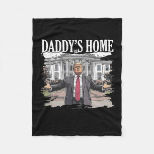 Trump Daddys Home Witte Huis 2024 1 Fleece Deken