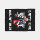 Trump Daddys Home Witte Huis 2024 2 Fleece Deken (Voorkant (Horizontaal))