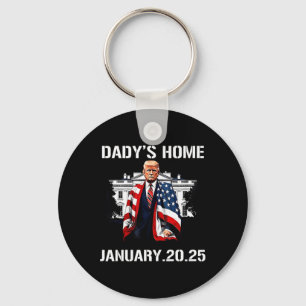 Trump Daddys Home Witte Huis 2024 2 Sleutelhanger