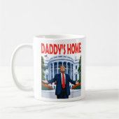 Trump Daddys Home Witte Huis cadeau Koffiemok (Links)