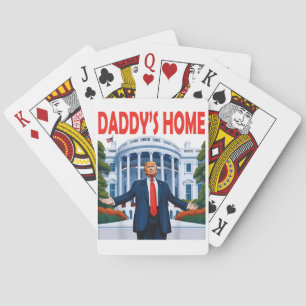 Trump Daddys Home Witte Huis cadeau Pokerkaarten