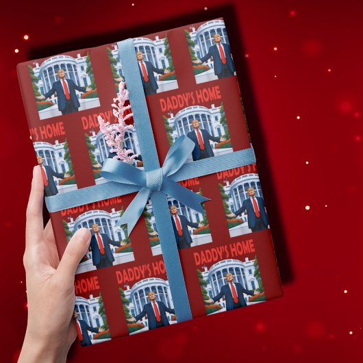 Trump Daddys Home Witte Huis Cadeauverpakking Cadeaupapier
