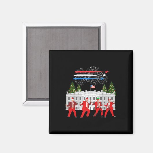 Trump Daddys Home Witte Huis Dans Maak Kerstmis Ge Magneet (Voorkant / Achterkant)