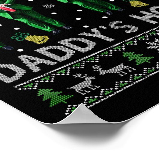 Trump Daddys Home Witte Huis Dans Maak Kerstmis Ge Poster (Hoek)