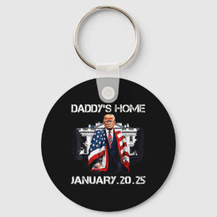 Trump Daddys Home Witte Huis Sleutelhanger