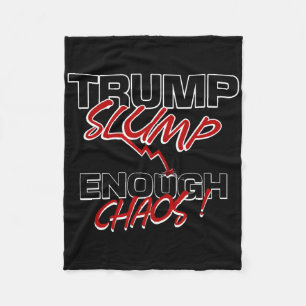 Trump-daling genoeg chaos falende economie markten fleece deken