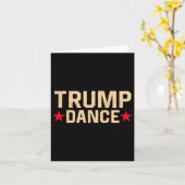 Trump Dance 2024 QR 4547 Funny Trump Dancing Code Kaart (Gele Bloem)