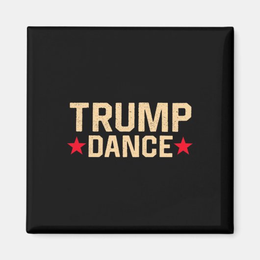 Trump Dance 2024 QR 4547 Funny Trump Dancing Code Magneet (Voorkant)