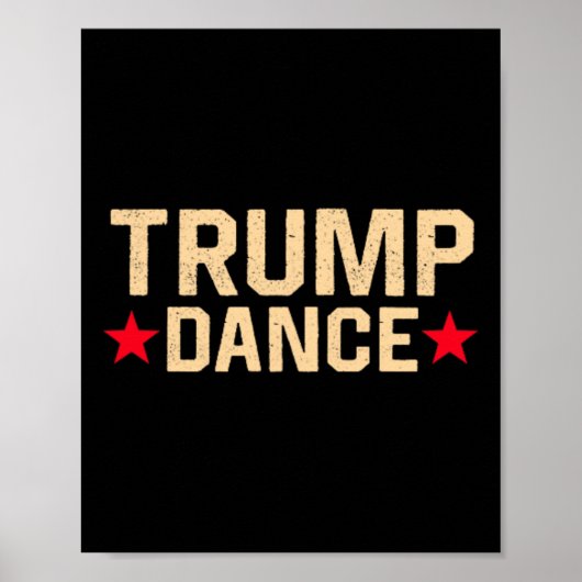 Trump Dance 2024 QR 4547 Funny Trump Dancing Code Poster (Voorkant)