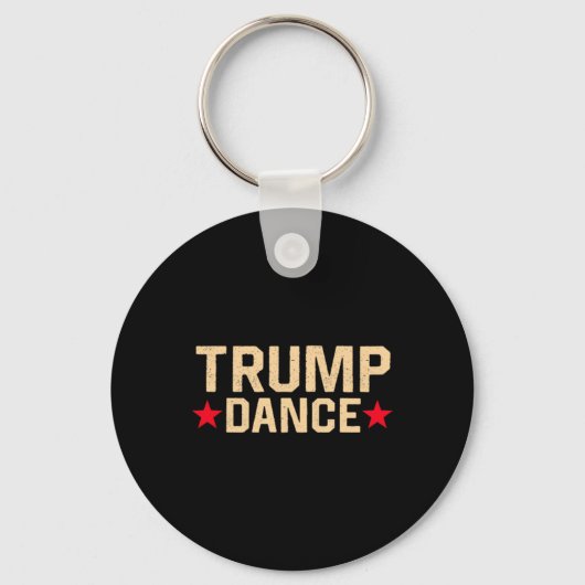 Trump Dance 2024 QR 4547 Funny Trump Dancing Code Sleutelhanger (Voorkant)