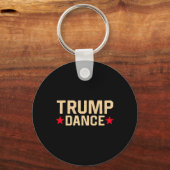 Trump Dance 2024 QR 4547 Funny Trump Dancing Code Sleutelhanger (Voorkant)